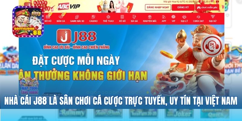 J88 | Đăng Ký Tặng 88k, Nạp Lần Đầu Tặng 100%